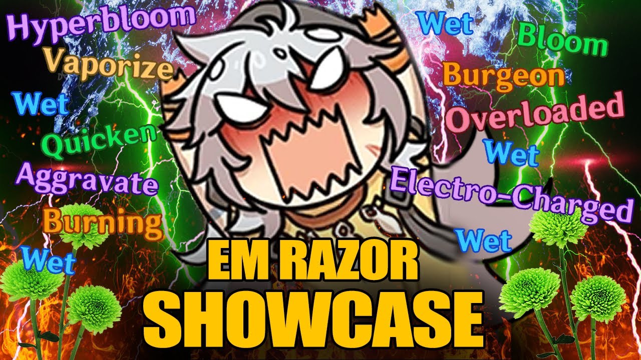 EM Razor Showcase Thundering Furry Spiral Abyss 3.0 Genshin