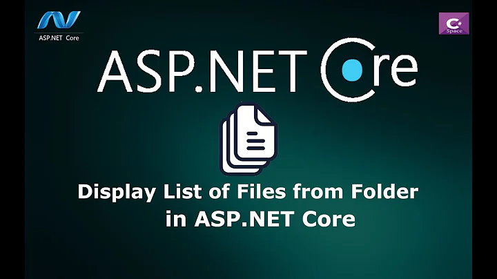 How to Display List of Files From Server Folder in ASP.NET Core