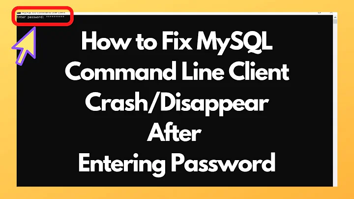 MySQL Command Line Client Closes After Entering Password | How to Fix Crash of MySQL Command Line