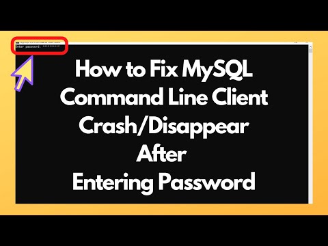 MySQL Command Line Client Closes After Entering Password | How to Fix Crash of MySQL Command Line