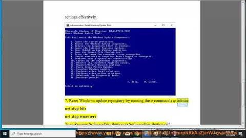 Fix Windows Update Service Not Running in Windows 10/8/7