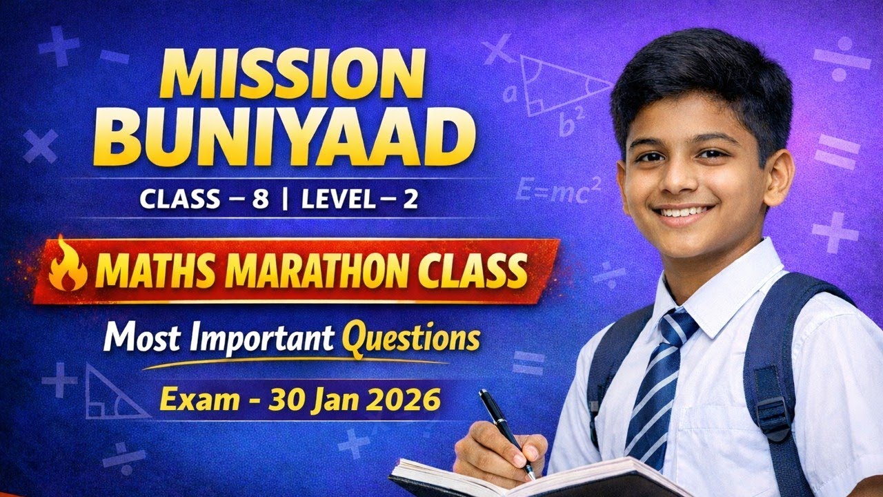 Mission Buniyaad Class 8 llLevel 2 Maths Most Important Questions ll 