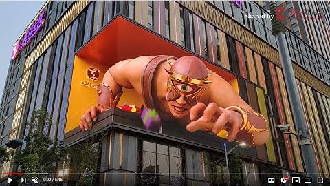 Tương lai của TVC quảng cáo ngoài trời Billboard LED với video quảng cáo 3D cực đỉnh và ấn tượng