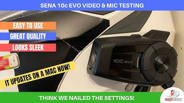 Sena 10C EVO Video and Mic Testing | Think we got the settings right!