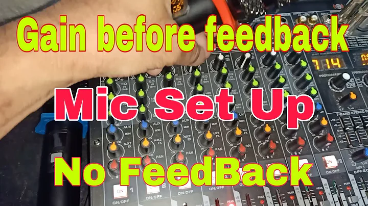 Gain before feedback microphone set up  \  How to eliminate feedback on microphone set up pinoy vlog