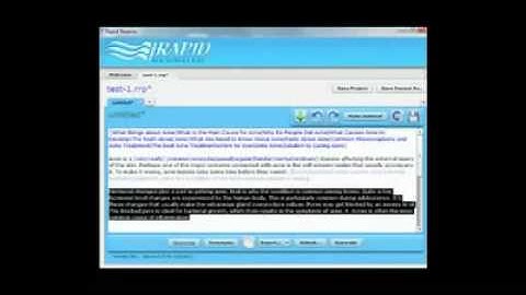 Article Rewriter Software Tutorial