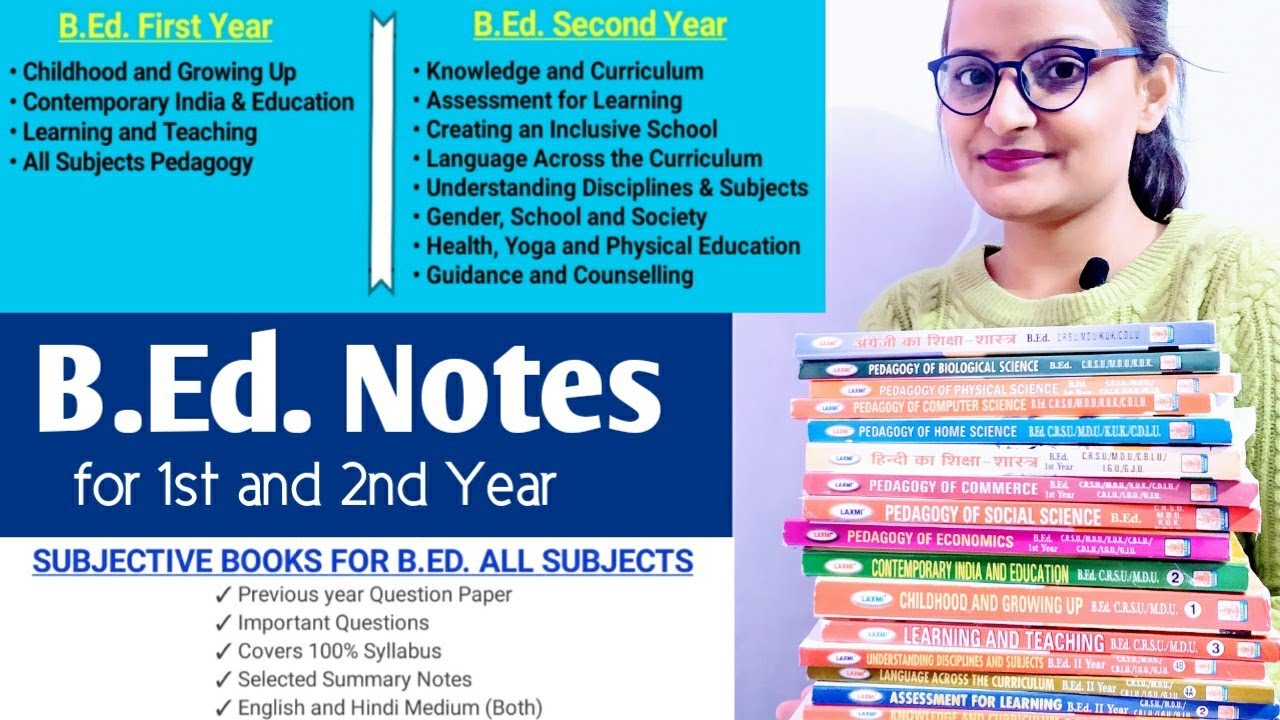B Ed 1st And 2nd Year Notes For All Subjects English And Hindi Medium Youtube B Ed 1st And 2nd Year Notes For All Subjects English And Hindi Medium Youtube