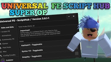 👑Universal FE Script Hub for Roblox: Mobile and PC✅