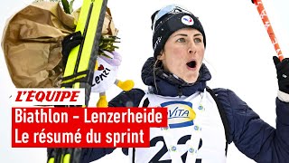 Biathlon 2023/24 - Justine Braisaz-Bouchet remporte le sprint de Lenzerheide