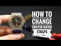 How to Change Swatch Watch Straps Tutorial DIY at home