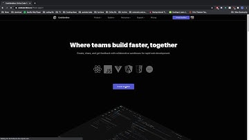 Gettting a project started with Codesandbox.io
