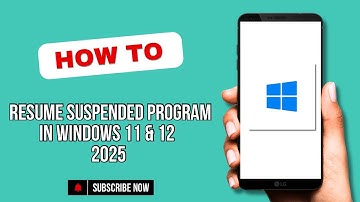 HOW TO RESUME SUSPENDED PROGRAM IN WINDOWS 11 & 12 2025 | BLOCKBROB | STEP BY STEP TUTORIAL