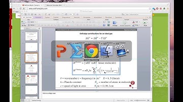 Enthalpy contributions for an ideal gas