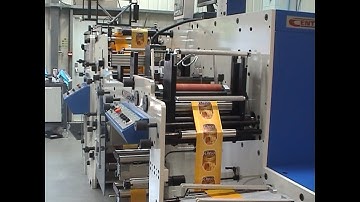 FLEXO LABEL PRINTING MACHINE: Centraflex- #viral #viralvideo #flexo #labelprintingmachine #shorts