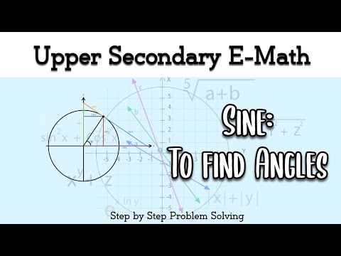 Upper Sec IP E-Math: Using Sin Rule to Find Angle