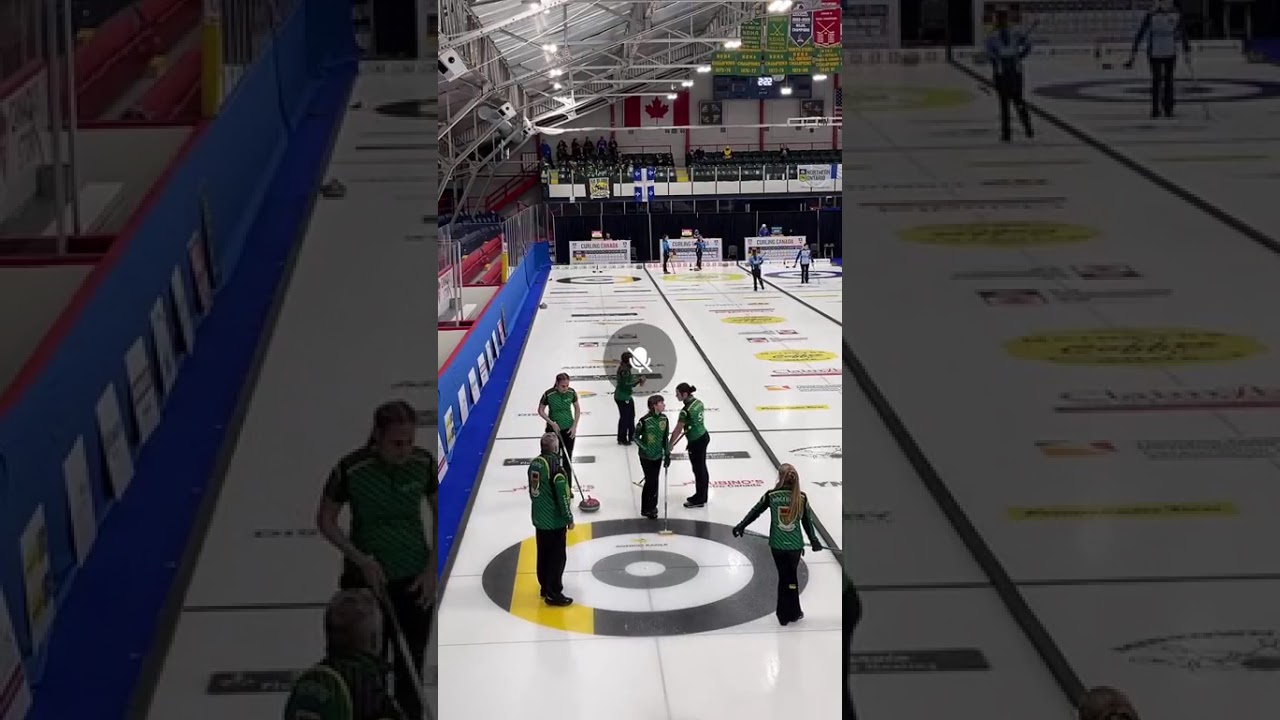 U 18 Nationals Quarter final   Sask vs Northern Ontario 1   red rocks