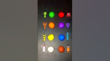 Guess The Mixed Color Sprunki VS Numberblocks #colormixing #claymixing