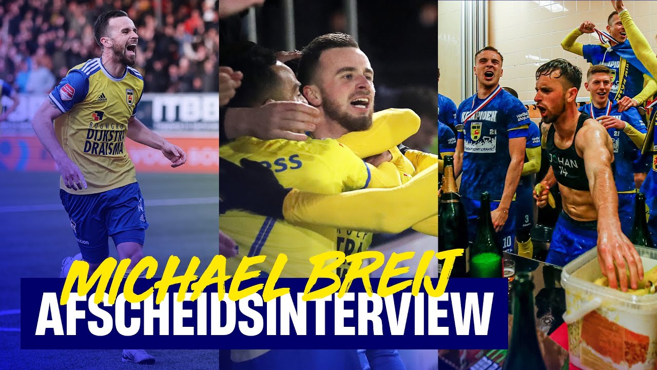 "Hier weer de oude Mikey geworden" 💛💙 | Afscheidsinterview Michael Breij