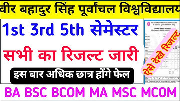 Vbspu Result जारी📄|Vbspu Ba Bsc Result 2025|Vbspu Ba Bsc 1st Semester Result 2025|Vbspu Result 2025