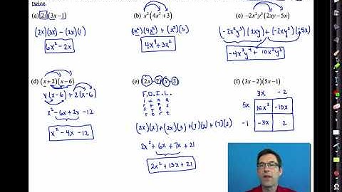 063Common Core Algebra I Unit #7 Lesson #2 Multiplying Polynomials