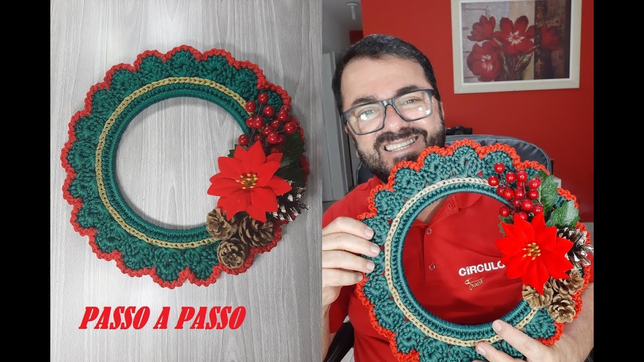 Guirlanda de Crochê Passo a Passo  por Neddy Ghusmam