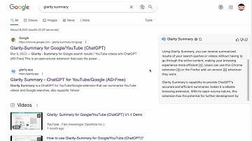 Glarity Summary uses the OpenAI Key.