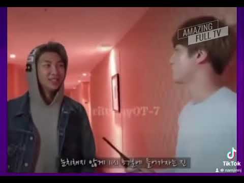 Jin: Where are you coming from, who were you with, what are you doing Namjoon 🤭 #namjinedits