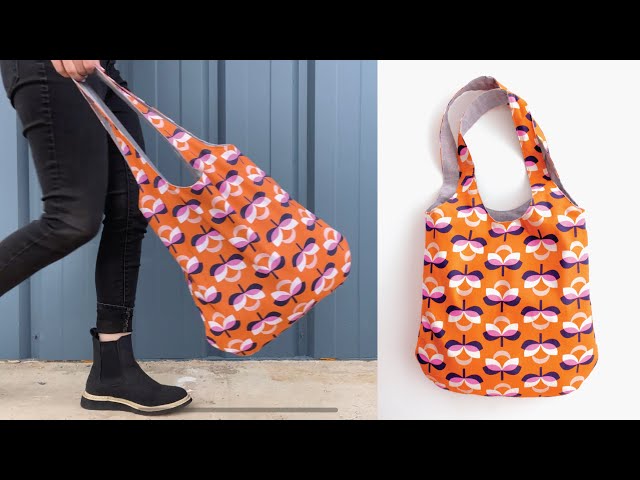 How To Sew A Hobo Bag + Make Hobo Bag Pattern From Scratch ⋆ Hello Sewing