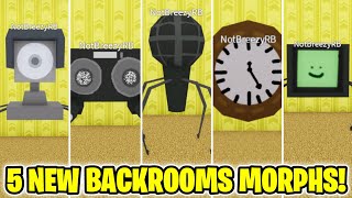 How to get ALL 5 NEW BACKROOMS MORPHS in Backrooms Morphs (ROBLOX)