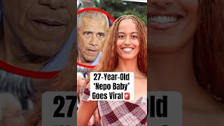 27-Year-Old ‘Nepo Baby’ Goes Viral #shorts #maliaobama #sashaobama