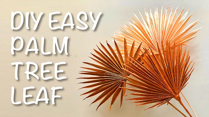 PALM TREE LEAF: DIY Easy from Crepe Paper