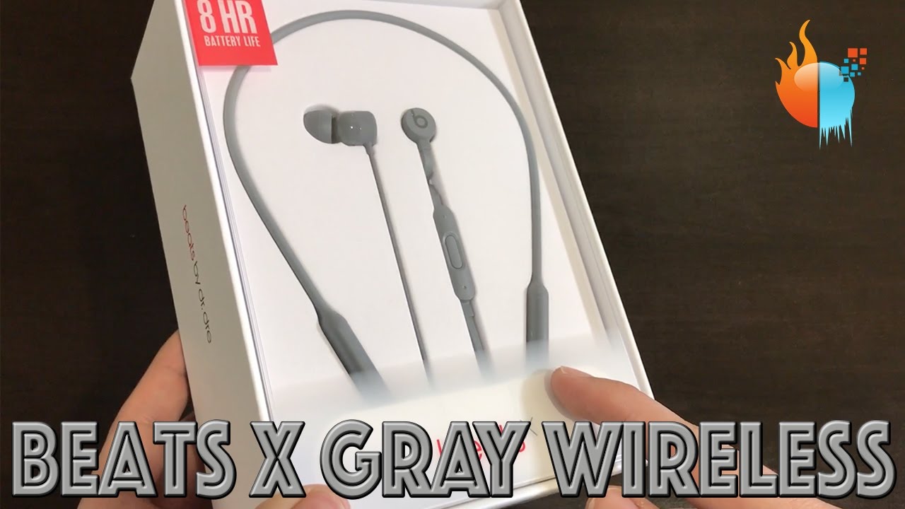 BeatsX Wireless Earphones Gray Unboxing 