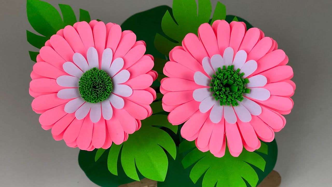 Beautiful Paper Flower Making Home Decor Paper Crafts For School