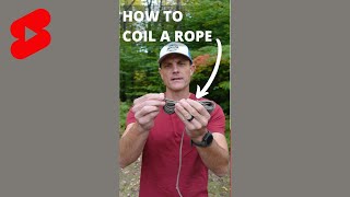 NO MORE TANGLES // How to Coil a Rope #shorts