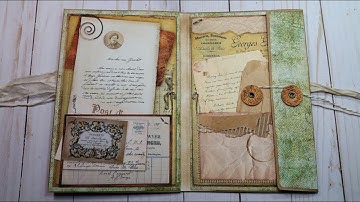 (Part 4) Envelope Journal - Stack of Letters : Chit Chat and Collage (not a tutorial)