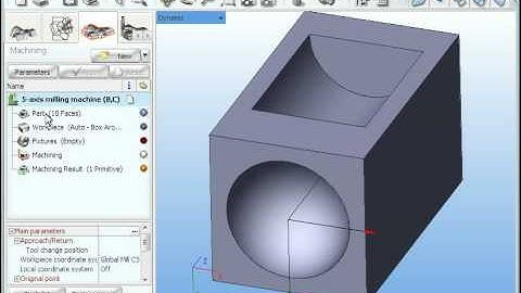 SprutCAM: Rotary axis point in 3 axis from surface