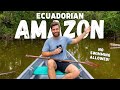 We traveled deep into the amazon rainforest  ecuador