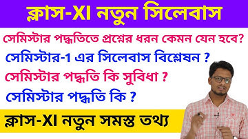 Class 11 Maths New Syllabus 2024 || WB Class 11 Maths Semester - 1 Syllabus Discussion By S.SK Sir