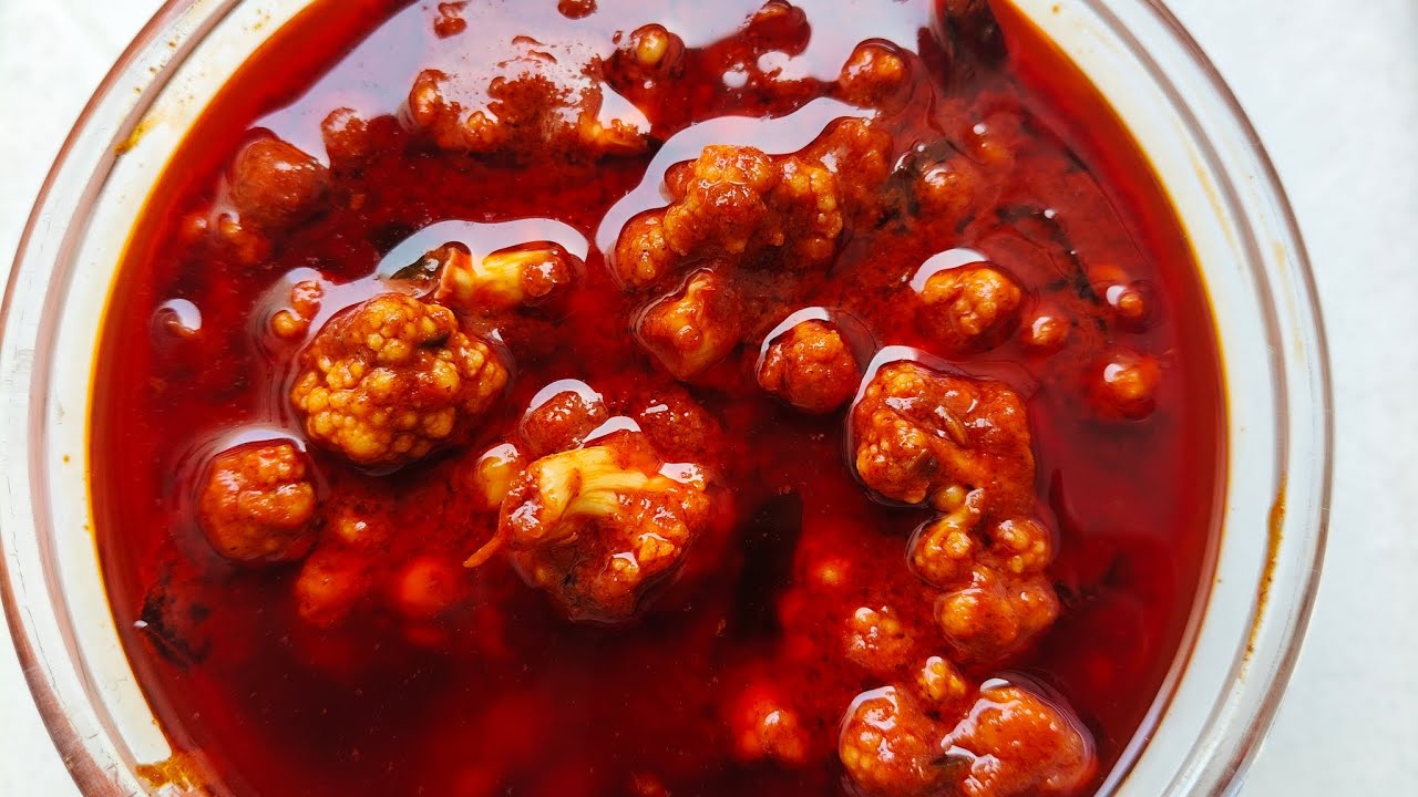 🥦🌶️ఇంట్లోనే తయారు చేసిన రుచికరమైన కాలీఫ్లవర్ పచ్చడి“Spicy 😋 Andhra style Cauliflower Pickle!”🔥🔥