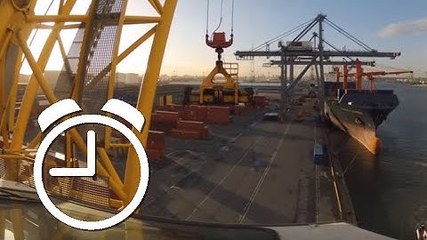 Port Timelapse Compilation: Gantry and Mobile Harbour Cranes!  Port of Antwerp container GoPro