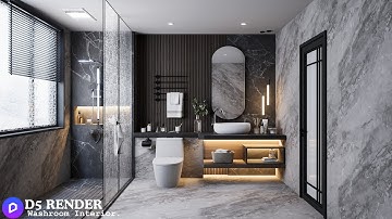 How to Create Realistic Interior Design in D5 Render | Step by Step Guide | Bathroom Interior Design