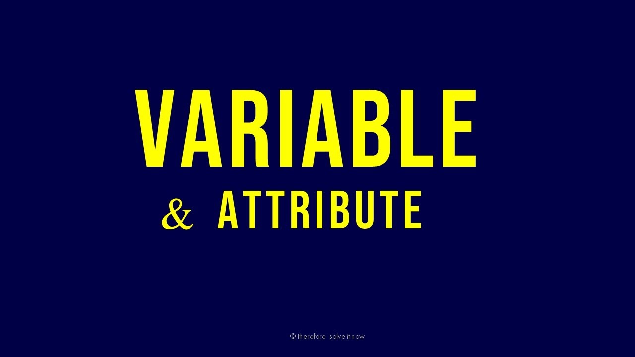 Variable And Attribute