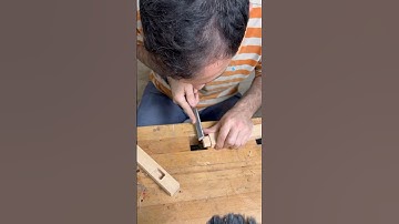 Mortise and tenon joints, easy way ✌️ #woodworking #woodcraft