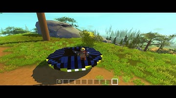 Scrap Mechanic - modded UFO flight (Grego, MJM Builds, Jude mods)