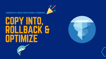 Copy Into, Rollback & Optimize for Apache Iceberg tables with Dremio Cloud