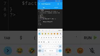 Factorial in PHP.| PHP PROGRAM TO FIND A FACTORIAL NUMBER USING FOR LOOP. #For_loop #php #factorial
