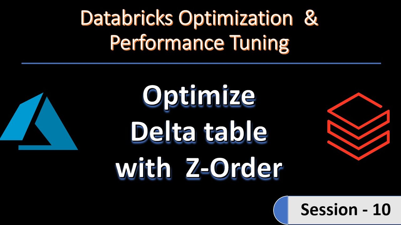 optimize delta table with z-order in databricks - YouTube
