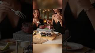 🔥 GOURMET STEAK ANYWHERE - Ultimate Lava Stone BBQ Experience! 🏕️