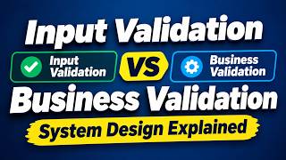 Input Validation vs Business Validation | System Design Explained