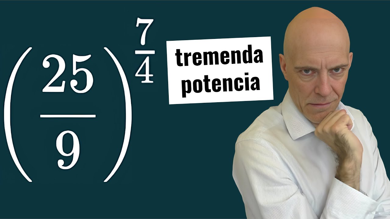 Muy pocos pueden simplificar potencias como estas, con base y exponente fracción🤯